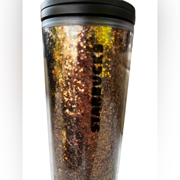 Starbucks Copper Glitter Plastic Tumbler 16 oz - Picture 2 of 8